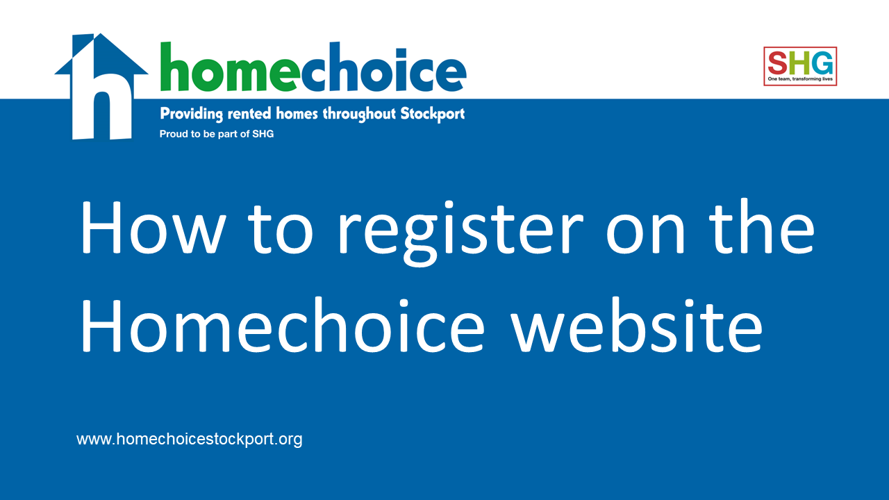 How to register on the Homechoice website